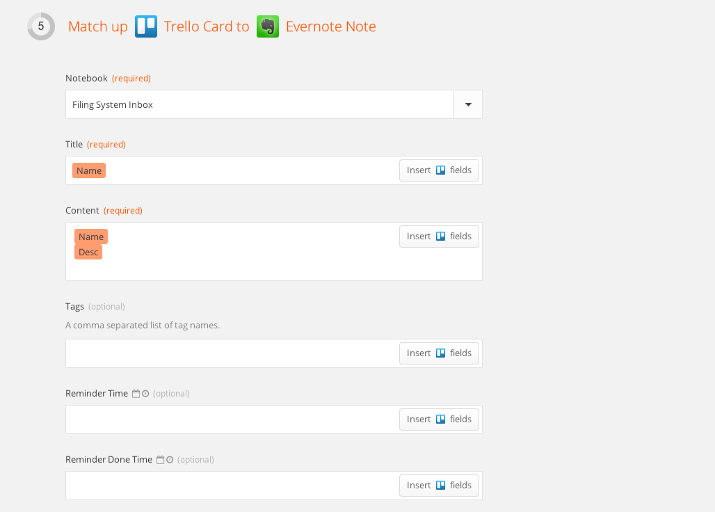 GTD sync Zapier with Evernote 3