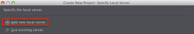 PhpStorm add new local server